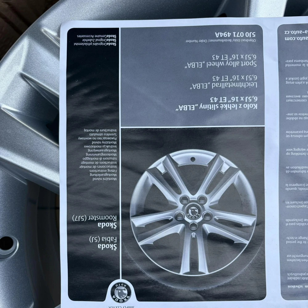 ALU KOLA VW POLO T-CROSS 16" NOVÉ DPH