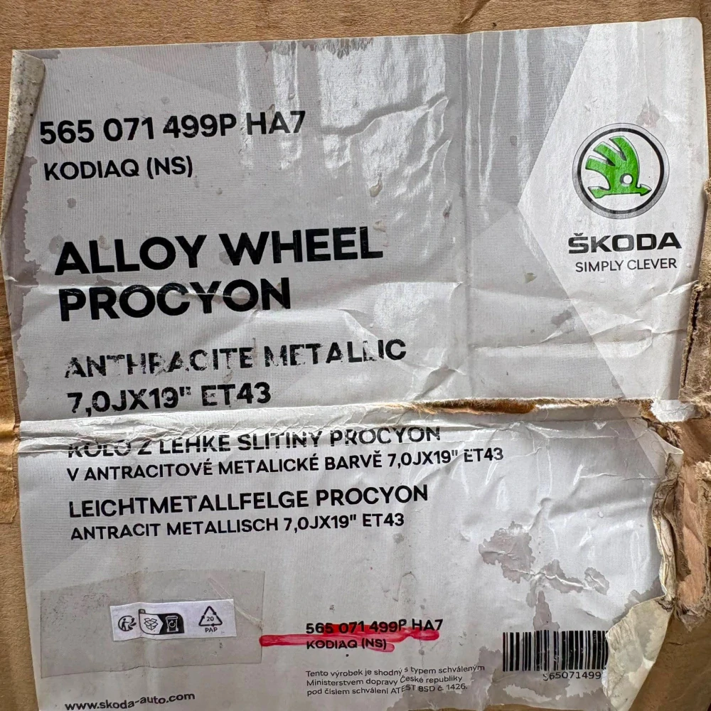 NOVÁ ALU KOLA SEAT TARRACO 19" DPH